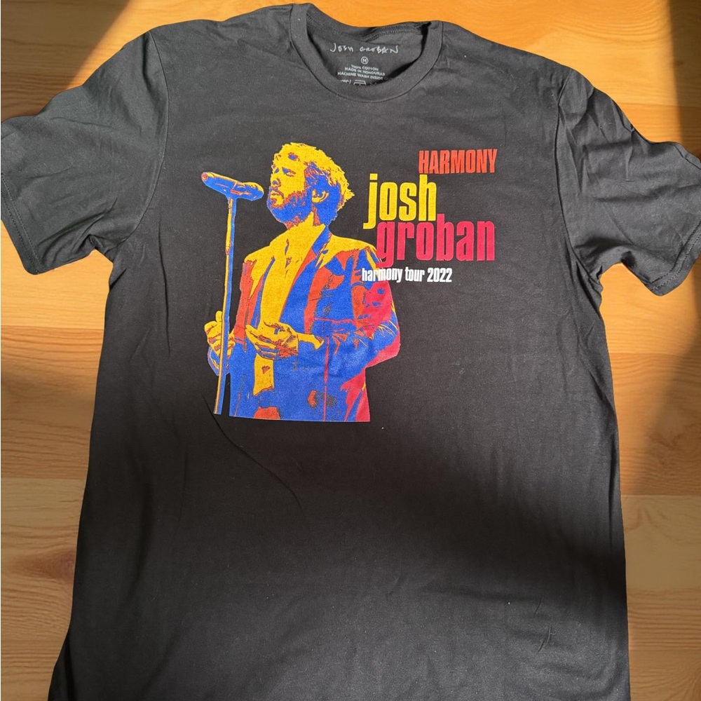 🎤🖤 Josh Groban Harmony Tour 2022 T-Shirt 👕 Black Size M – Concert Merch ✨🔥